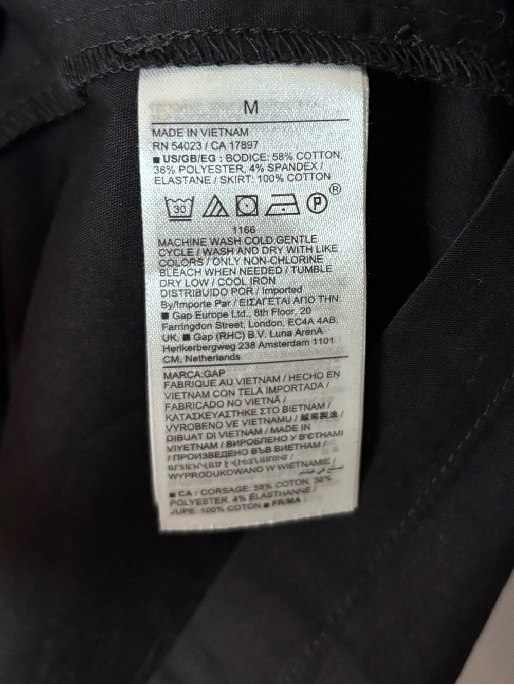 GAP Mixed Media Black Sleeveless Scoop-Neck Midi Dress - Picture 5 of 5